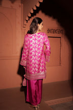 Fuchsia Pink Brocade Co-ord Set