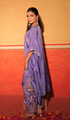 Lavender Brocade Kaftan Set