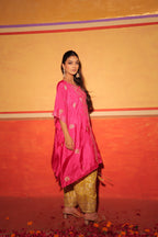 Fuchsia Brocade Kaftan Set