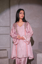 Blush Pink Sheen Co-ord Set