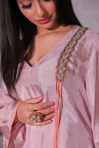 Blush Pink Sheen Co-ord Set