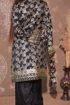 Classic Black Brocade Co-ord Set