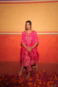 Fuchsia Brocade Kaftan Set