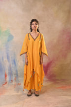 Mustard Tassel Kurta Set