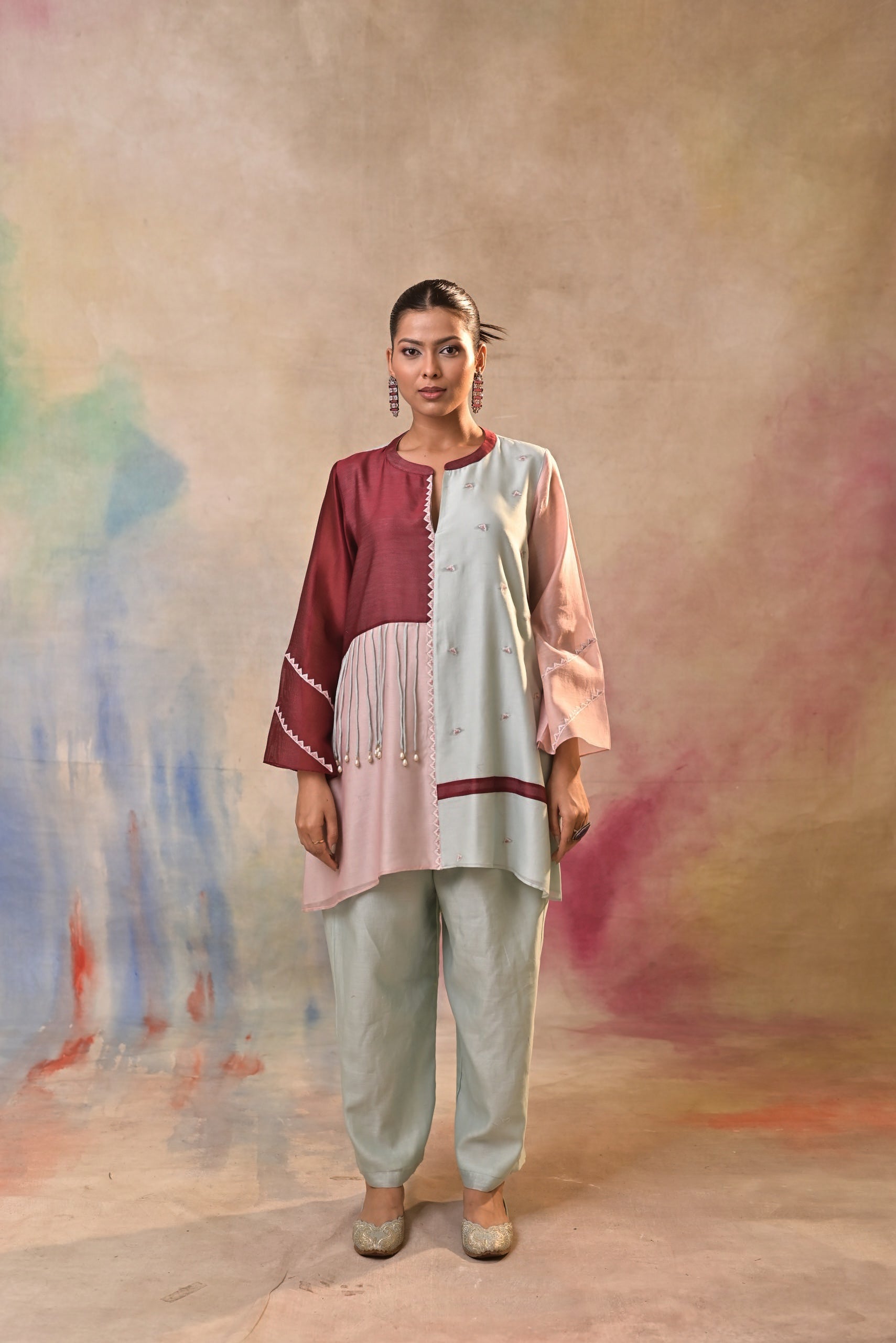 Ivory Multicolour Tassel Fusion Set