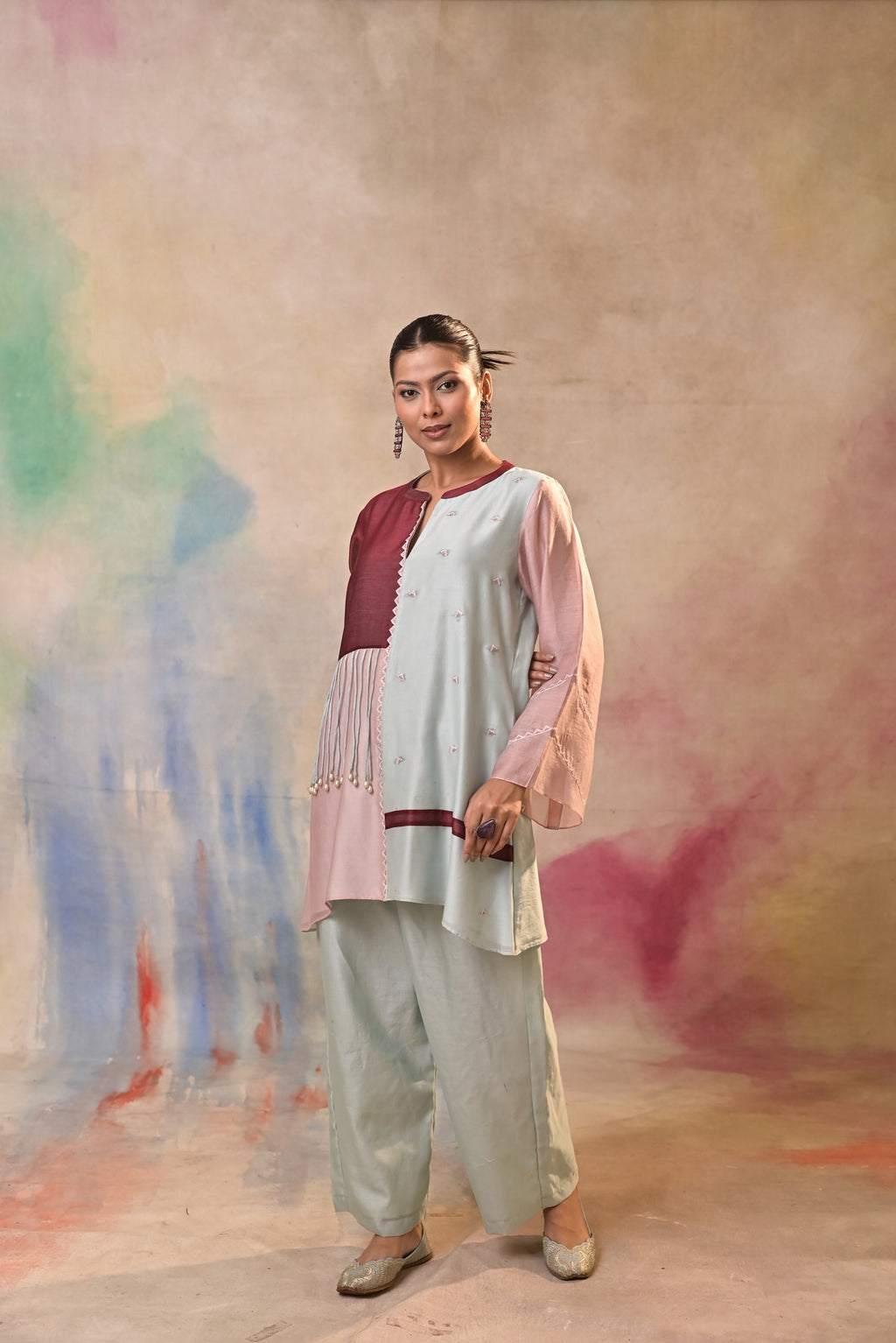 Ivory Multicolour Tassel Fusion Set