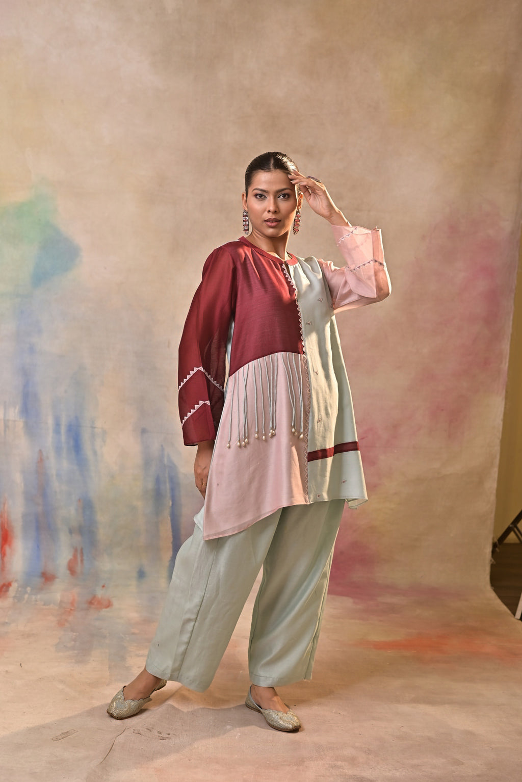 Ivory Multicolour Tassel Fusion Set