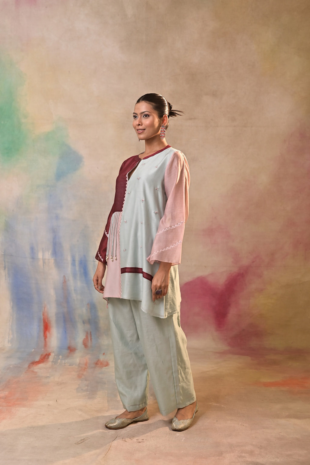 Ivory Multicolour Tassel Fusion Set