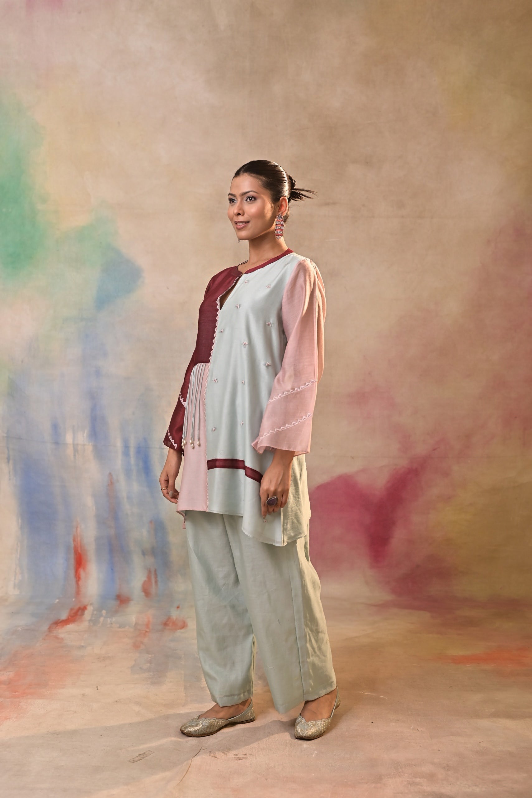 Ivory Multicolour Tassel Fusion Set