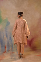 Peach Noor Textured Co-Ord Set