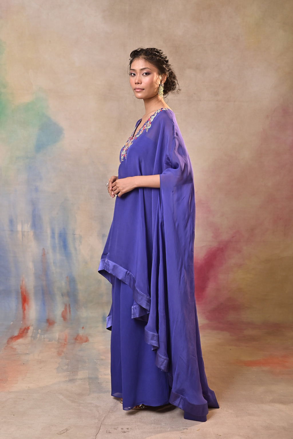 Indigo Noor Kaftan Set