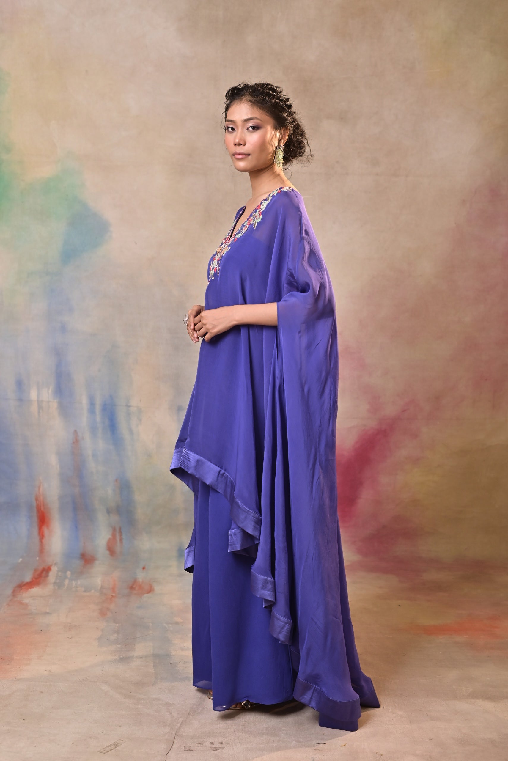 Indigo Noor Kaftan Set