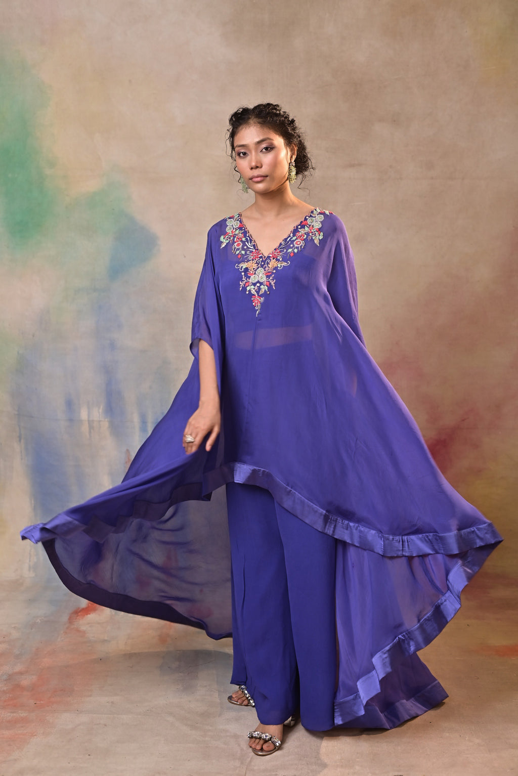 Indigo Noor Kaftan Set