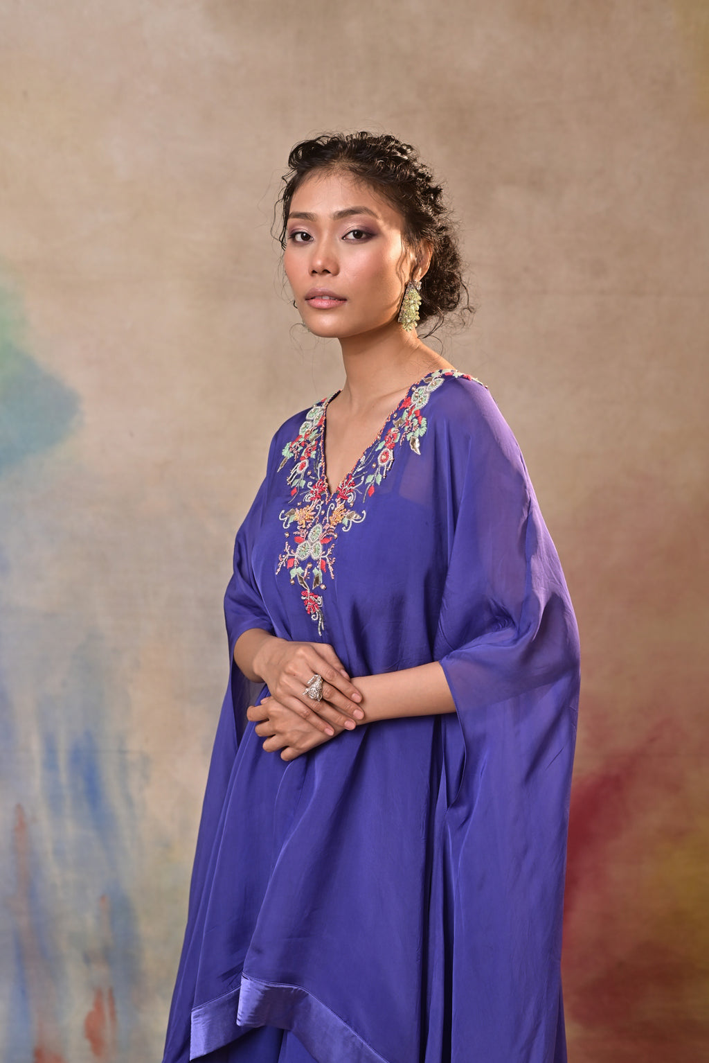Indigo Noor Kaftan Set