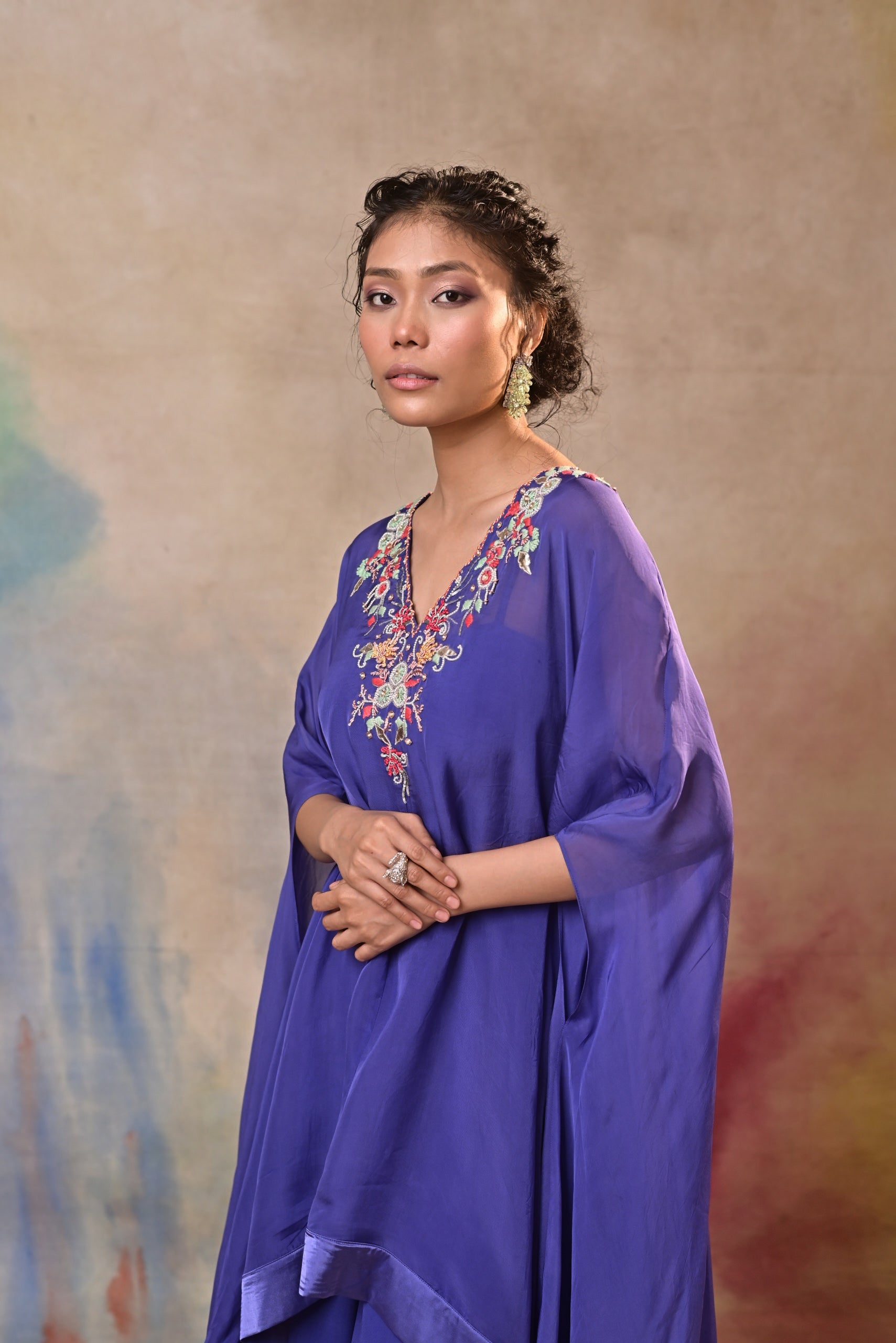 Indigo Noor Kaftan Set
