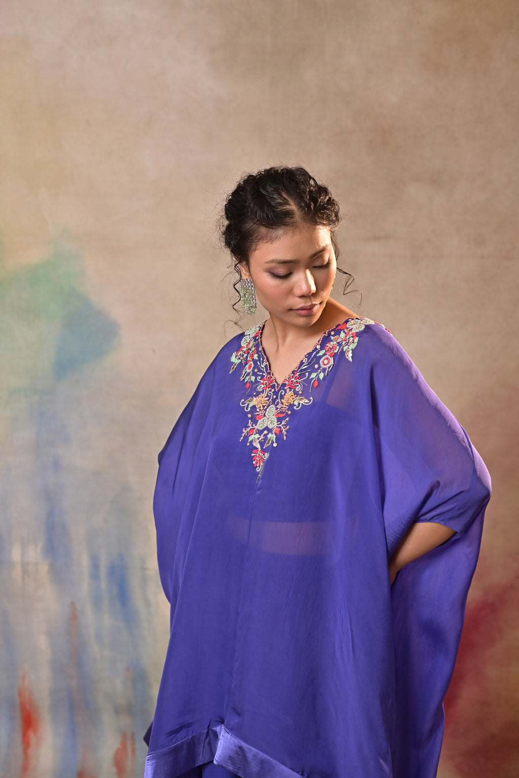 Indigo Noor Kaftan Set