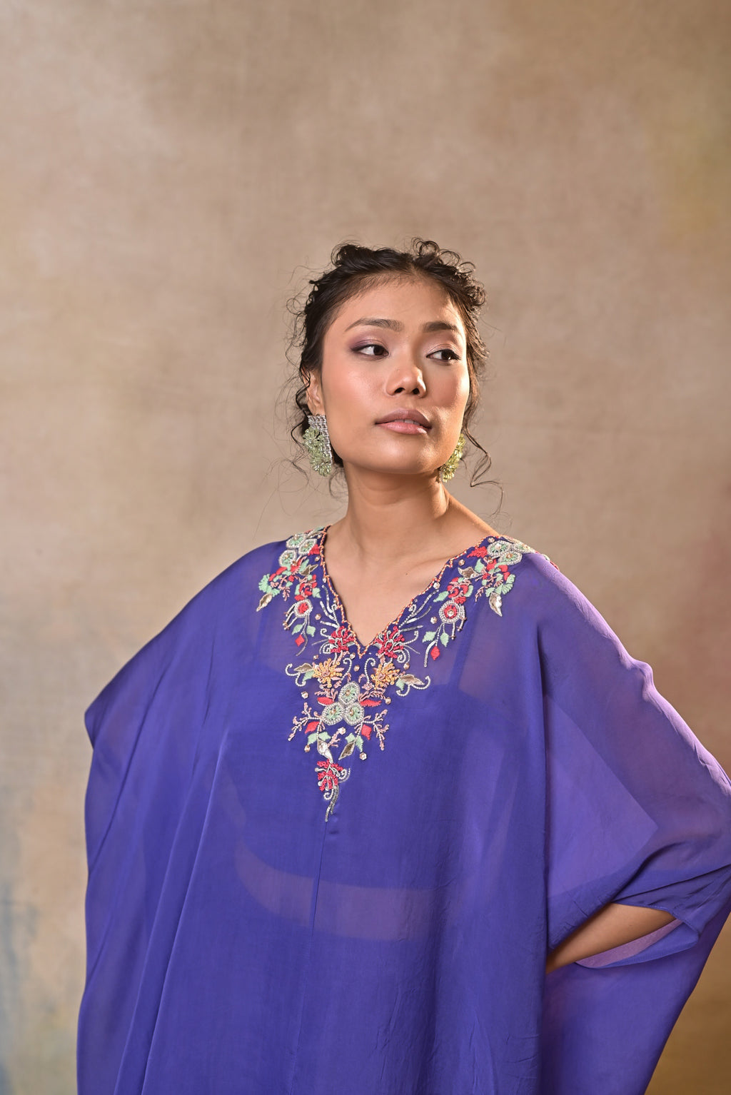 Indigo Noor Kaftan Set