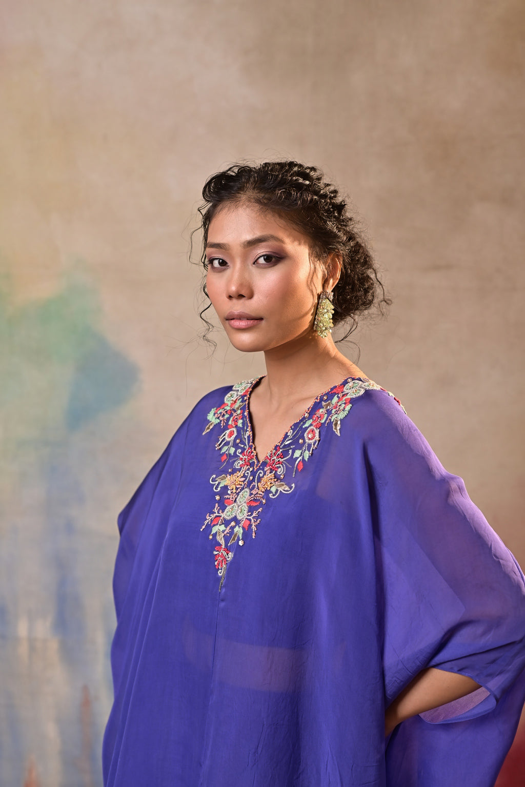 Indigo Noor Kaftan Set