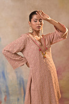 Blush Textured Kurta Set