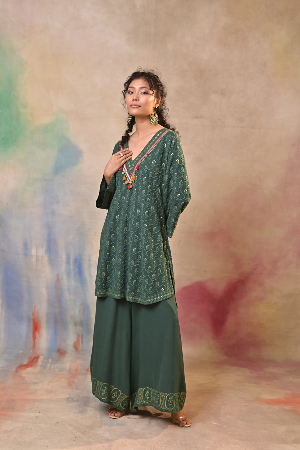 Emerald Noor Printed Kurta Set