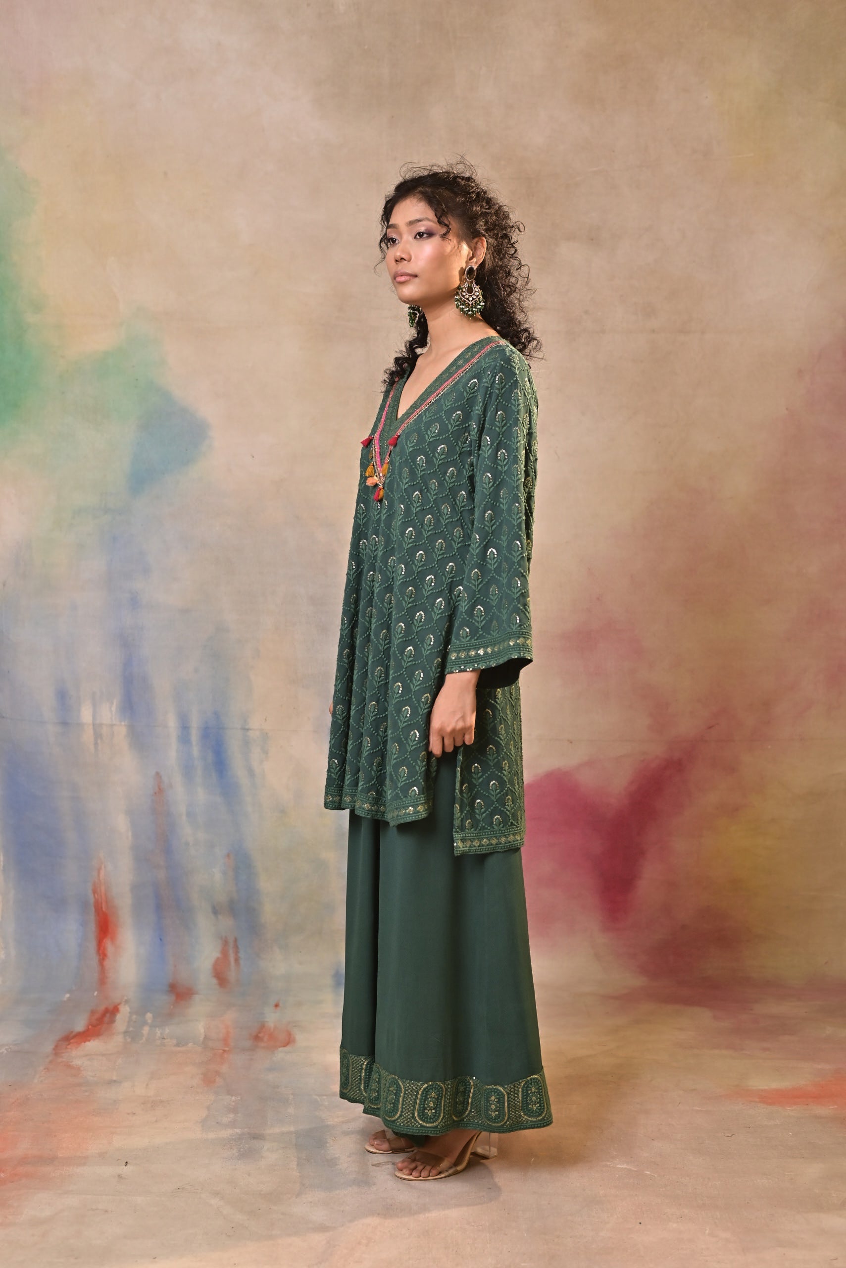Emerald Noor Printed Kurta Set