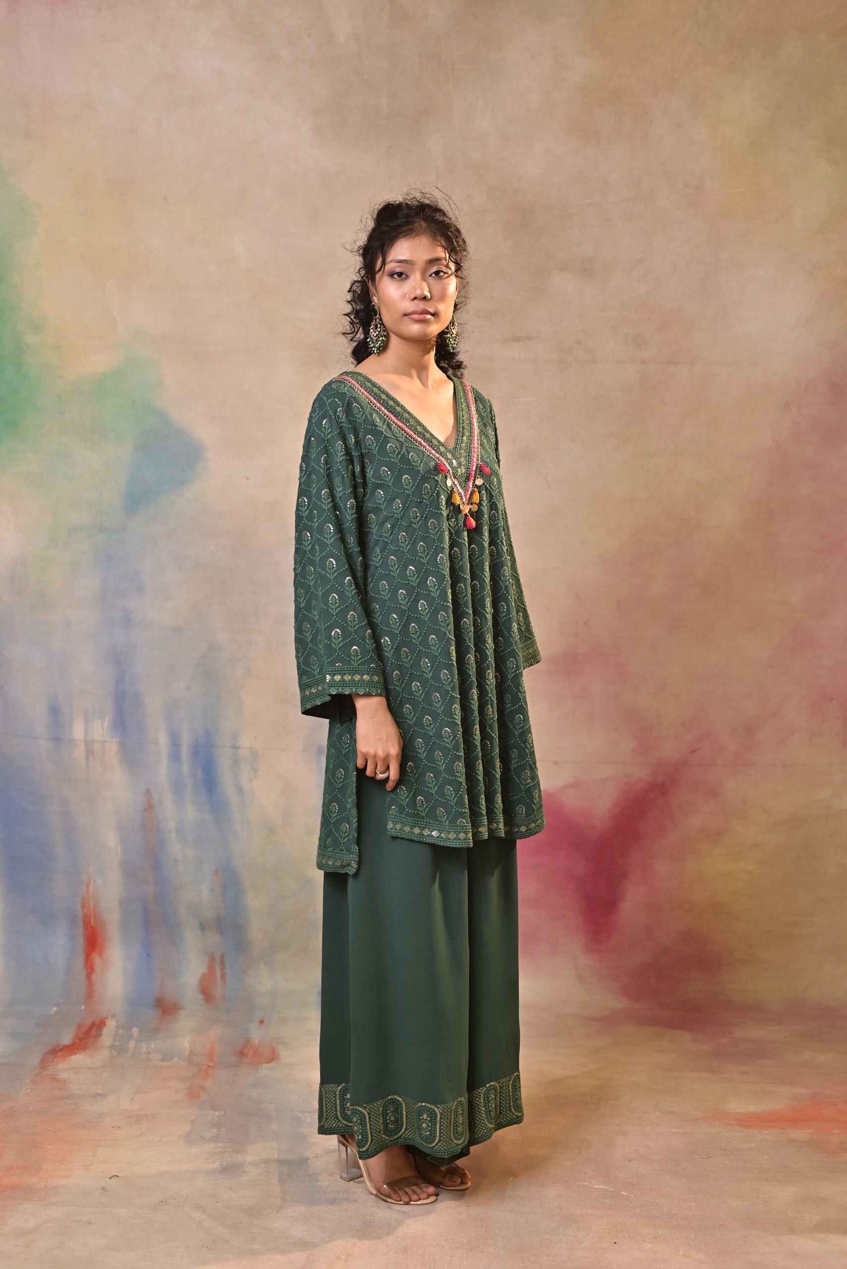 Emerald Noor Printed Kurta Set