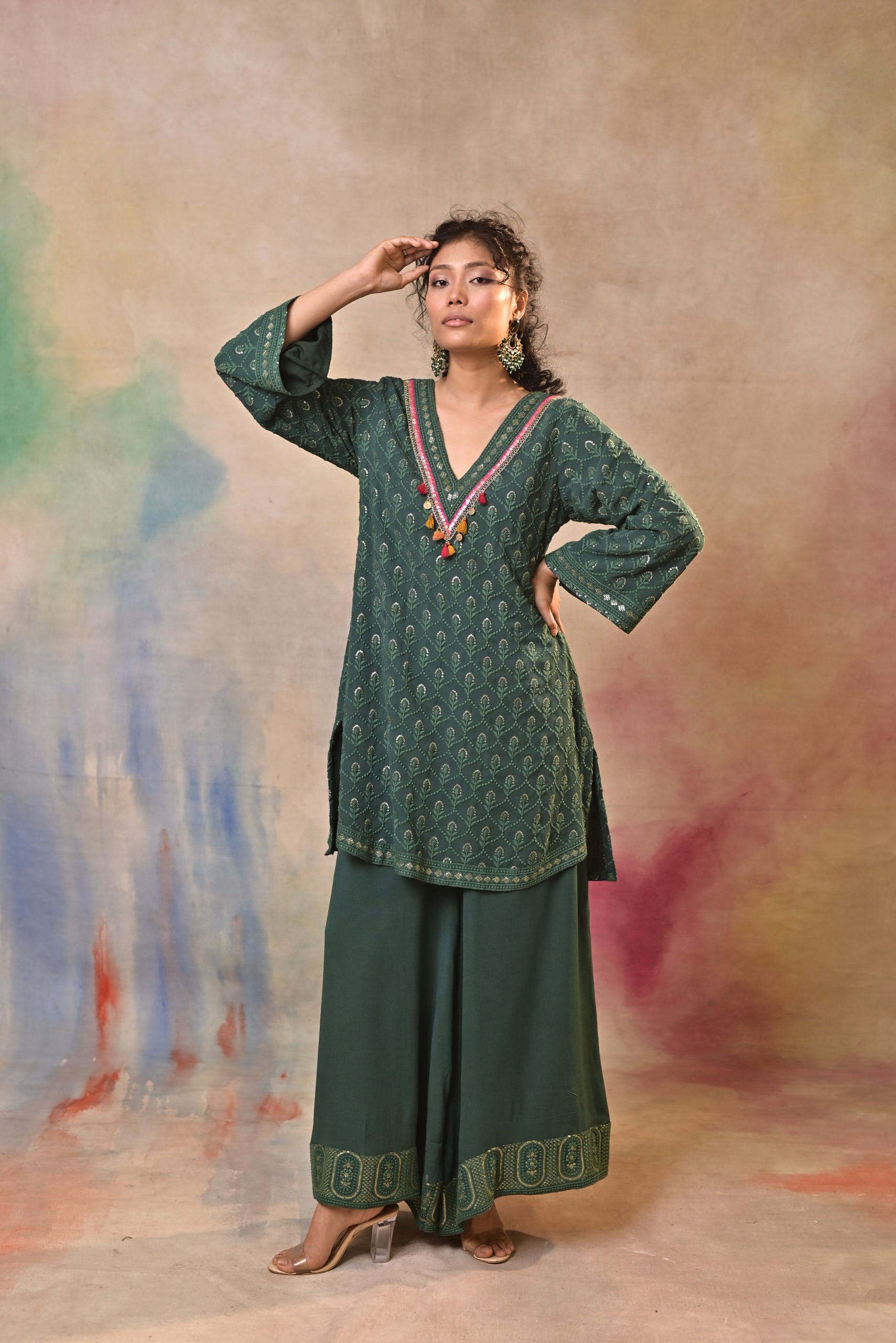 Emerald Noor Printed Kurta Set
