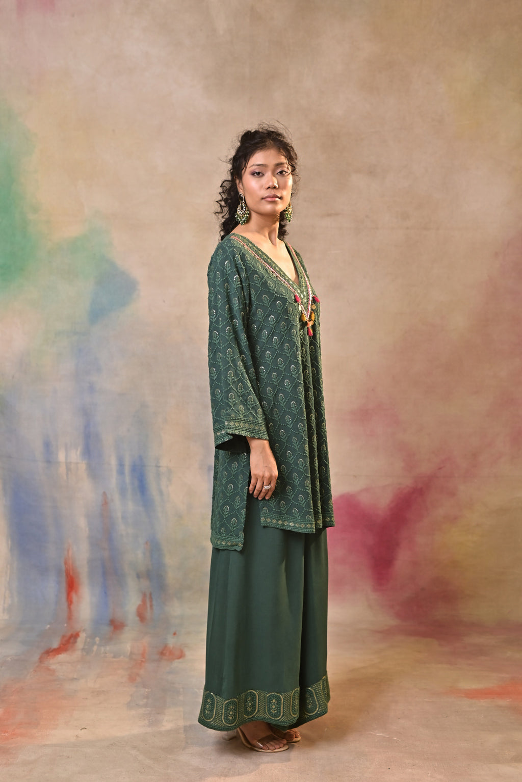 Emerald Noor Printed Kurta Set