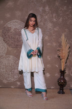 Ivory & Teal Fusion Co-ord Set