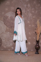 Ivory & Teal Fusion Co-ord Set