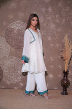 Ivory & Teal Fusion Co-ord Set