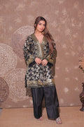 Classic Black Brocade Co-ord Set