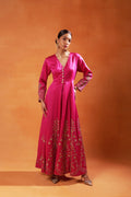 Rani Pink Embroidered Anarkali Set