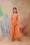 Peach Bloom Embroidered Set
