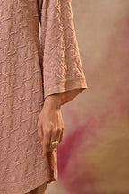 Blush Textured Kurta Set