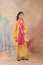 Gulal Mustard Festive Kurta Set