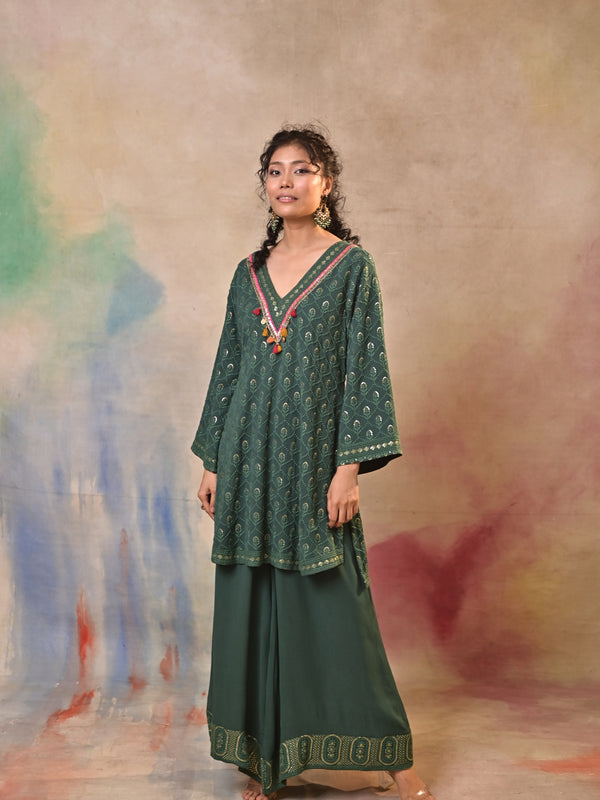 Emerald Noor Printed Kurta Set