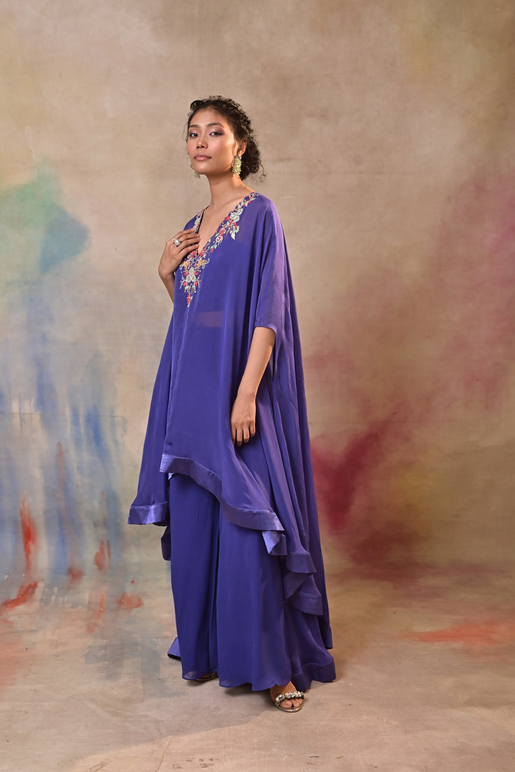 Indigo Noor Kaftan Set