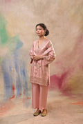 Blush Pink Brocade Co-ord Set