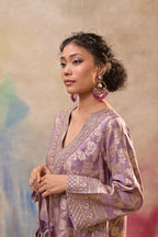 Dusty Mauve Brocade Co-ord Set
